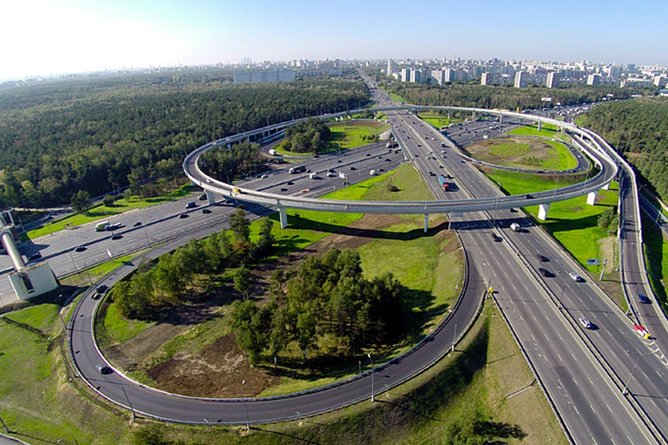 Мкад фото сверху москва