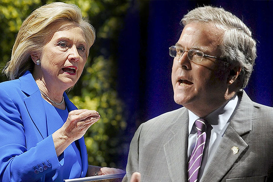 Хиллари Клинтон и Джеб Буш высказались о контурах внешней политики США в случае своего избрания