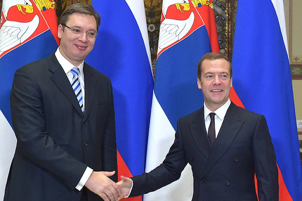 Программа сербского премьера Вучича началась с переговоров с Дмитрием Медведевым