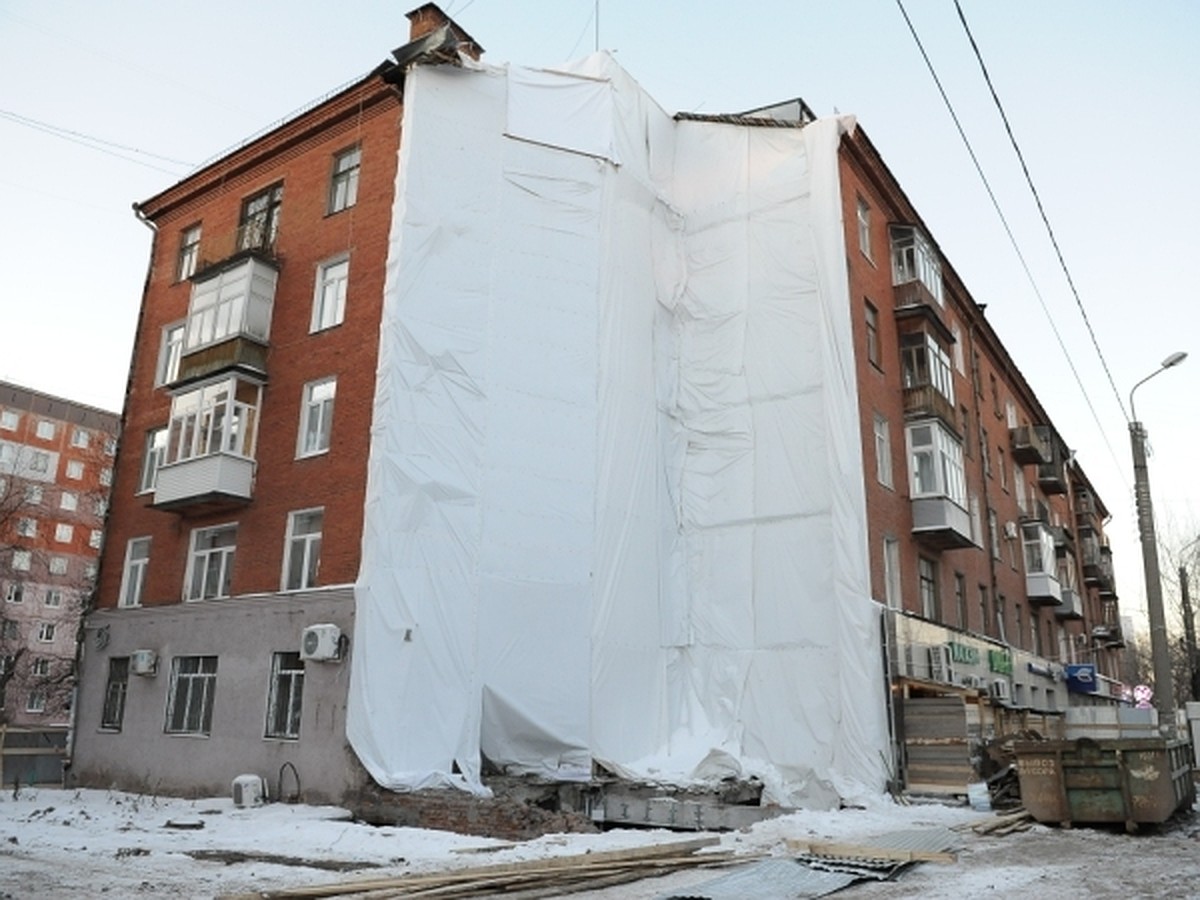 Обрушившийся подъезд дома по ул. Куйбышева, 103 в Перми восстановят - KP.RU