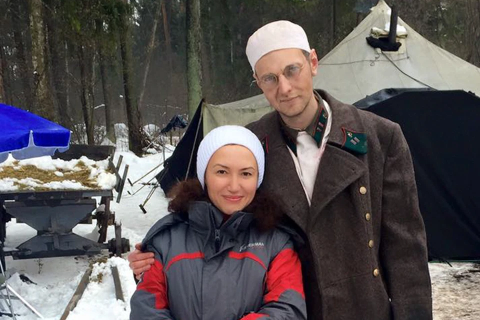 Режиссер фильма Милена Фадеева с актером Максимом Кериным. Фото: из личного архива Милены Фадеевой.