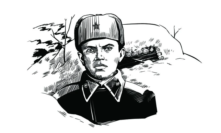 Военные рисунки Виктора Куделькина