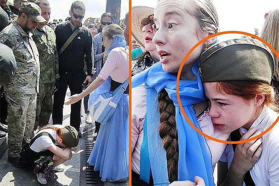 В присутствии Насти в Киеве маму придушил какой-то жлоб-бандеровец... Девочка этого не забудет никогда.