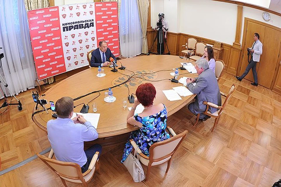 «Прямая линия» Сергея Лаврова с журналистами Радио «Комсомольская правда»