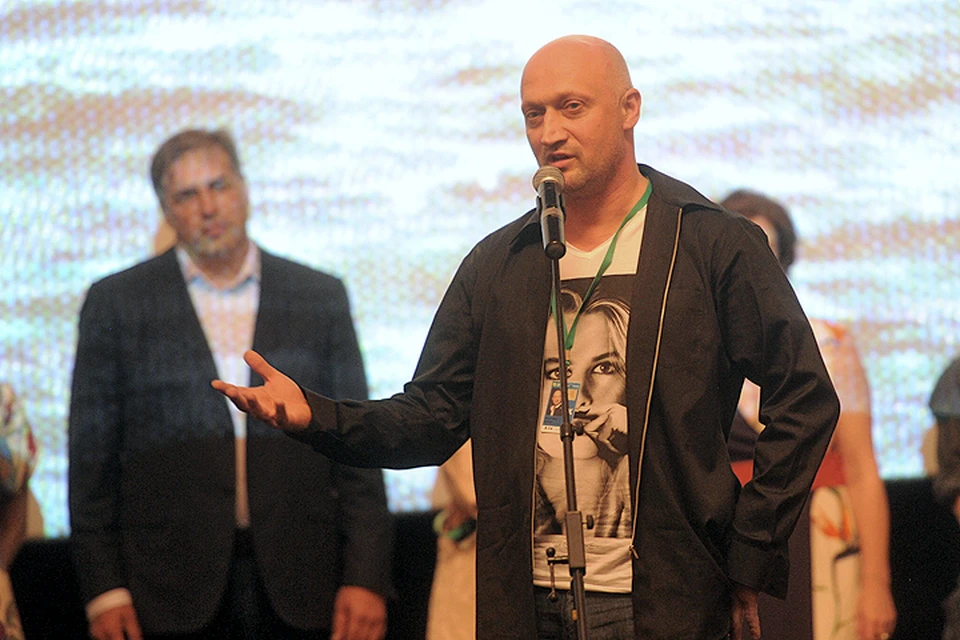 Гоша Куценко на премьере картины "Врач".