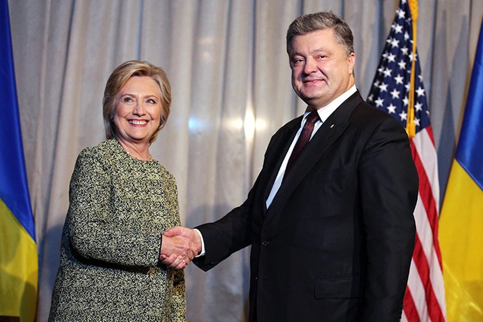 Занимающий пост президента Украины Петр Порошенко получил аудиенцию у кандидата в президенты США от Демократической партии Хиллари Клинтон
