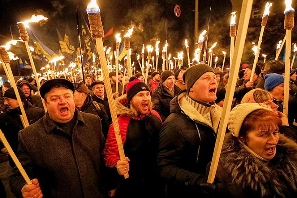29 января 2017 г. В Киеве состоялось очередное факельное шествие, организованное националистами.