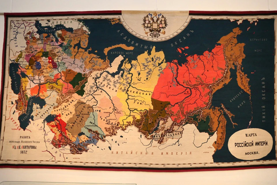 Карта российской империи 1905