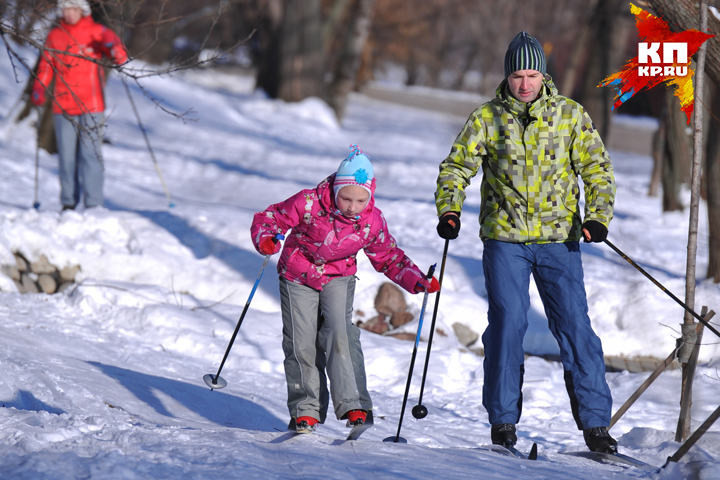 В Брянске есть где покататься на лыжах всей семьей.