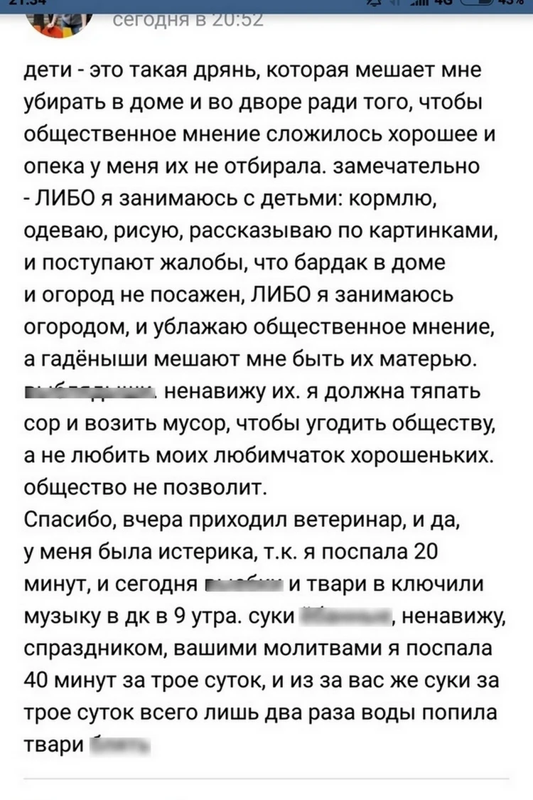 Интернет-пользователи требуют забрать детей у многодетной липчанки за  неадекватное поведение в соцсетях - KP.RU