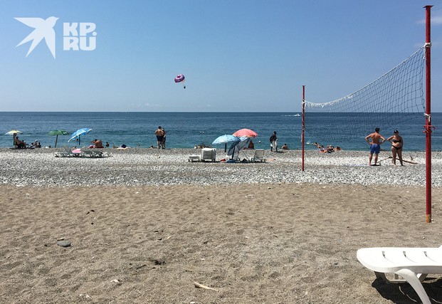 Гагринский пляж.