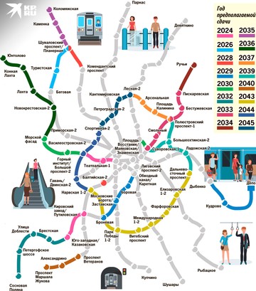Перспективная карта петербургского метрополитена