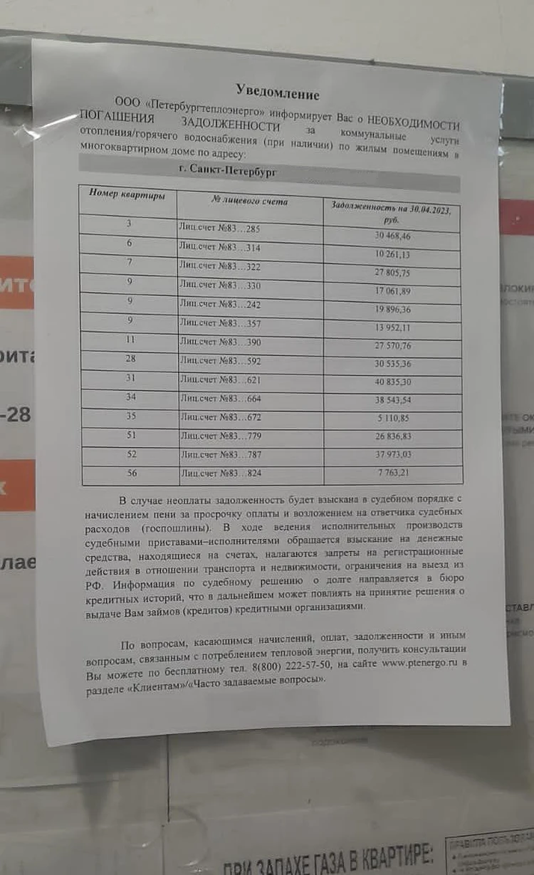 В Петербурге продолжают бороться с неплательщиками за коммунальные услуги -  KP.RU