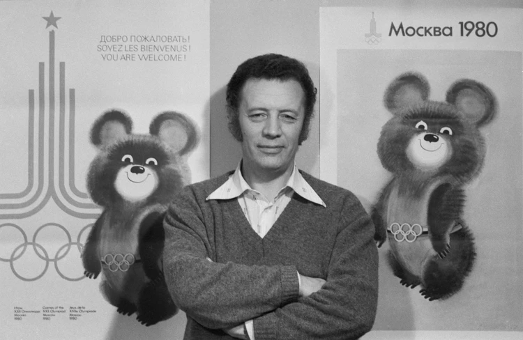 Советский художник-карикатурист Виктор Чижиков, автор образа медвежонка. Фото: Вячеслав Ун Да-Син/ТАСС.