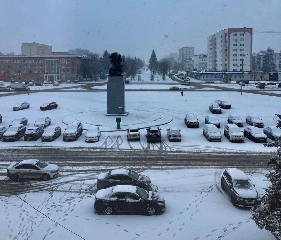 А Нефтекамске прошел снег. Фото: соцсети