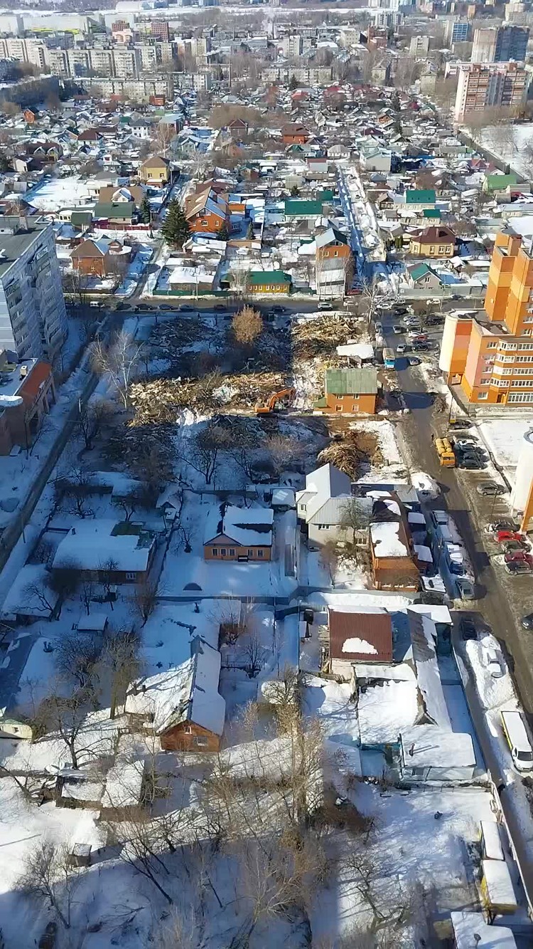 Полквартала частных домов в рязанской Горроще снесли под строительство  высотки - KP.RU